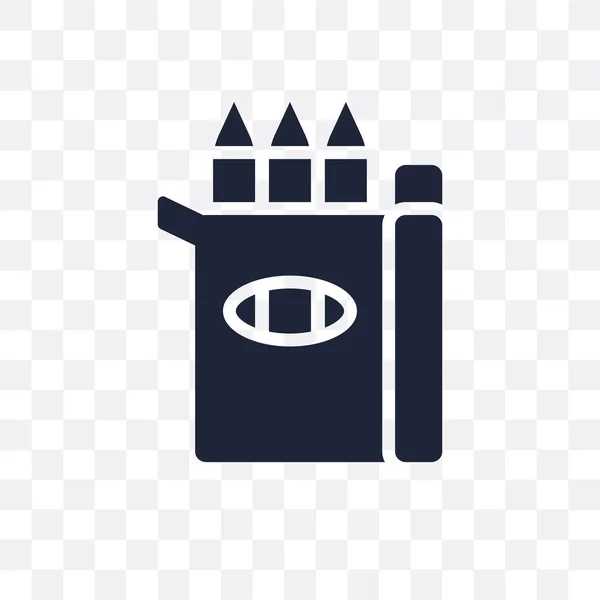 Карандаш Прозрачный Значок Дизайн Карандашного Ящика Коллекции Education — стоковый вектор