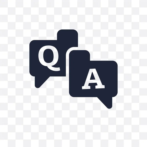 Qa şeffaf simge. Qa sembolü tasarım koleksiyonu öğrenme Online.