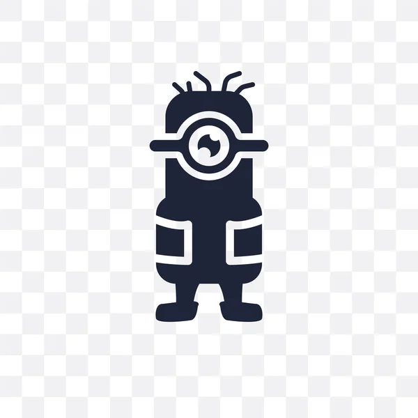 Значок Миньона Прозрачный Дизайн Символов Миньона Коллекции Entertainment — стоковый вектор