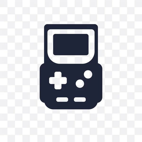 Ícone Transparente Gameboy Design Símbolo Gameboy Coleção Arcade — Vetor de Stock