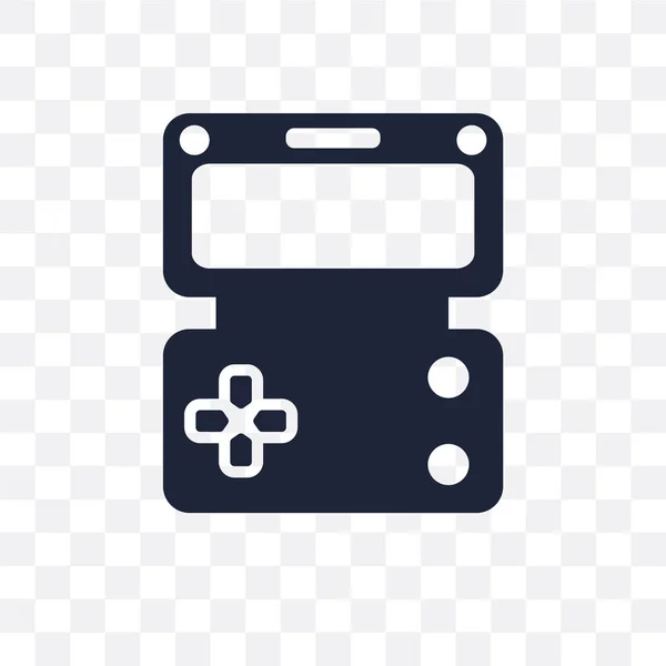 ハンドヘルド ゲーム透明なアイコン エンターテイメント コレクションからハンドヘルド ゲーム シンボル デザイン — ストックベクタ