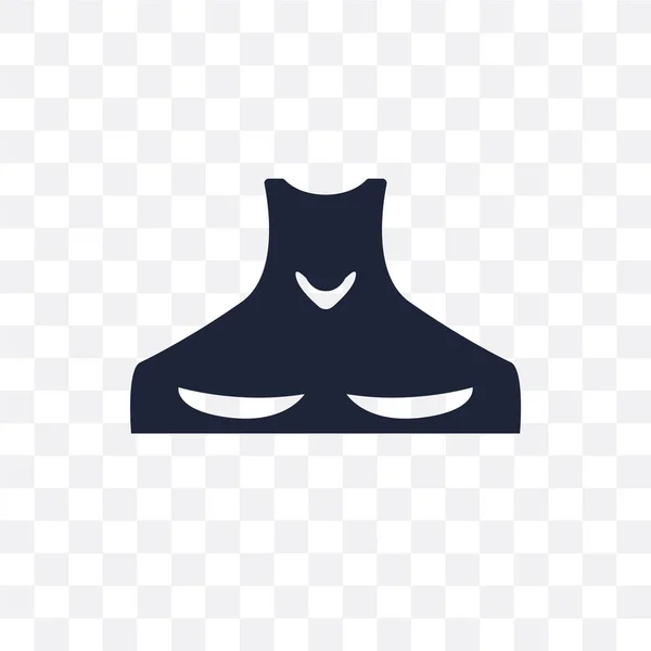 Menschlicher Hals Transparentes Symbol Design Menschlicher Nackensymbole Aus Der Kollektion — Stockvektor
