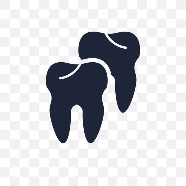 Zahn Transparentes Symbol Design Von Zahnsymbolen Aus Der Sammlung Menschlicher — Stockvektor