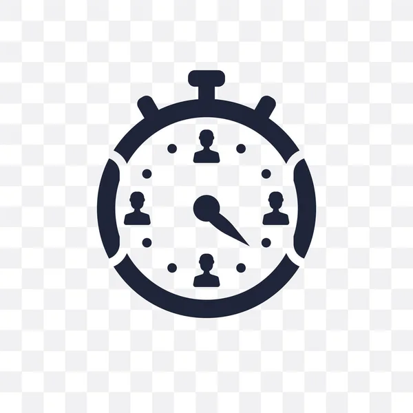 Chronometer Transparentes Symbol Chronometer Symboldesign Aus Der Zeit Managemnet Collection — Stockvektor