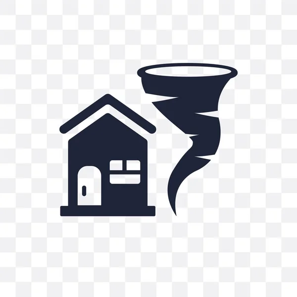 保险为家庭的龙卷风透明图标 从保险收集看龙卷风符号设计的家居保险 — 图库矢量图片