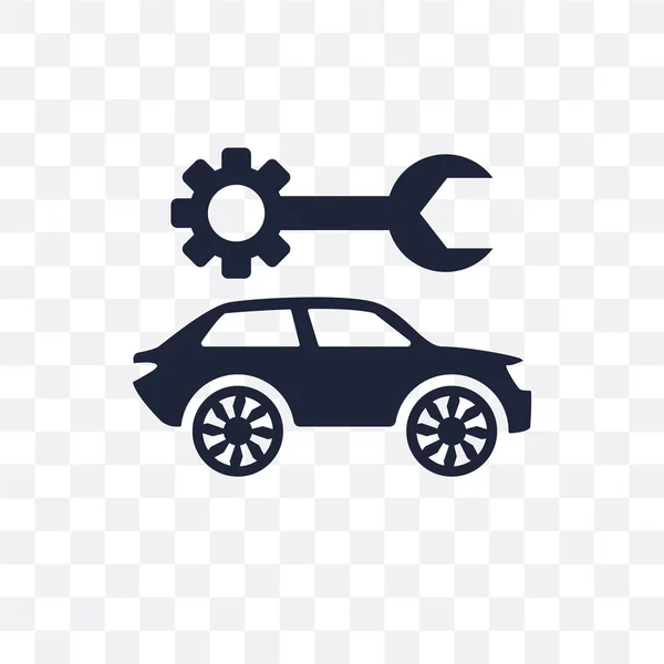 Transparentes Symbol Für Die Reparatur Von Fahrzeugen Kfz Reparatur Symboldesign — Stockvektor