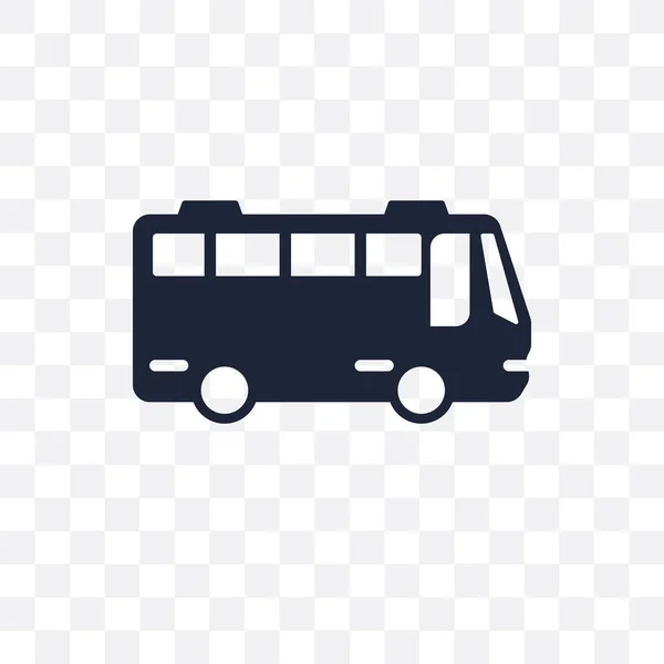 总线透明图标 交通收藏的巴士符号设计 — 图库矢量图片
