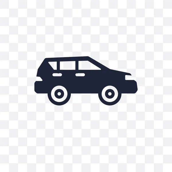 Hatchback Transparent Icon Hatchback Symbol Design Transportation Collection — Stock Vector