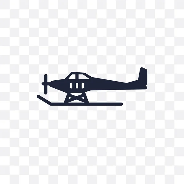 Icône Transparente Hydroplane Conception Symbole Hydroplane Collection Transport — Image vectorielle