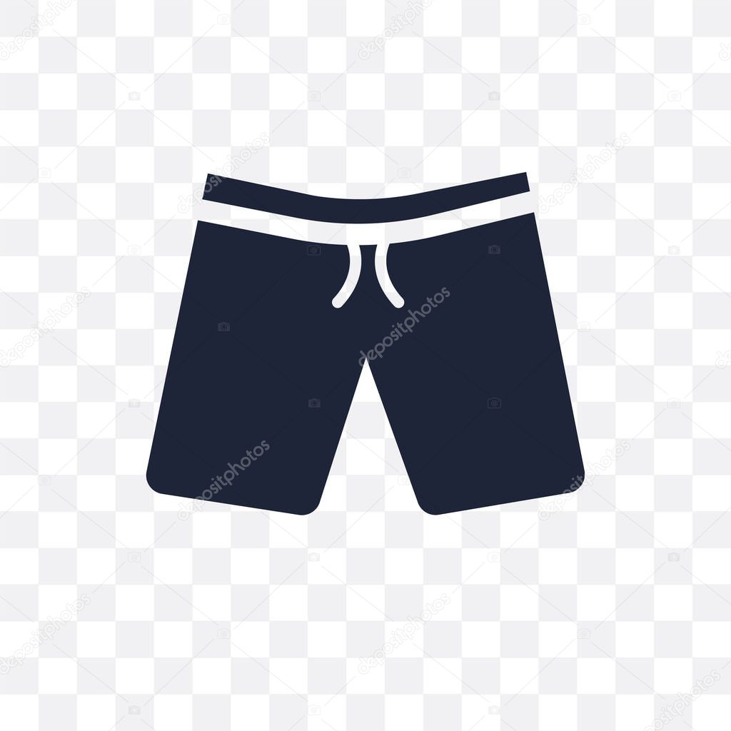 fitness Shorts transparent icon. fitness Shorts symbol design from Gym and fitness collection. Simple element vector illustration on transparent background.