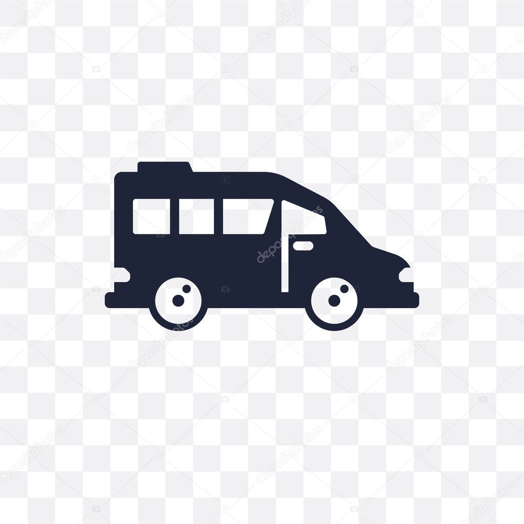 airport shuttle transparent icon. airport shuttle symbol design from Transportation collection.