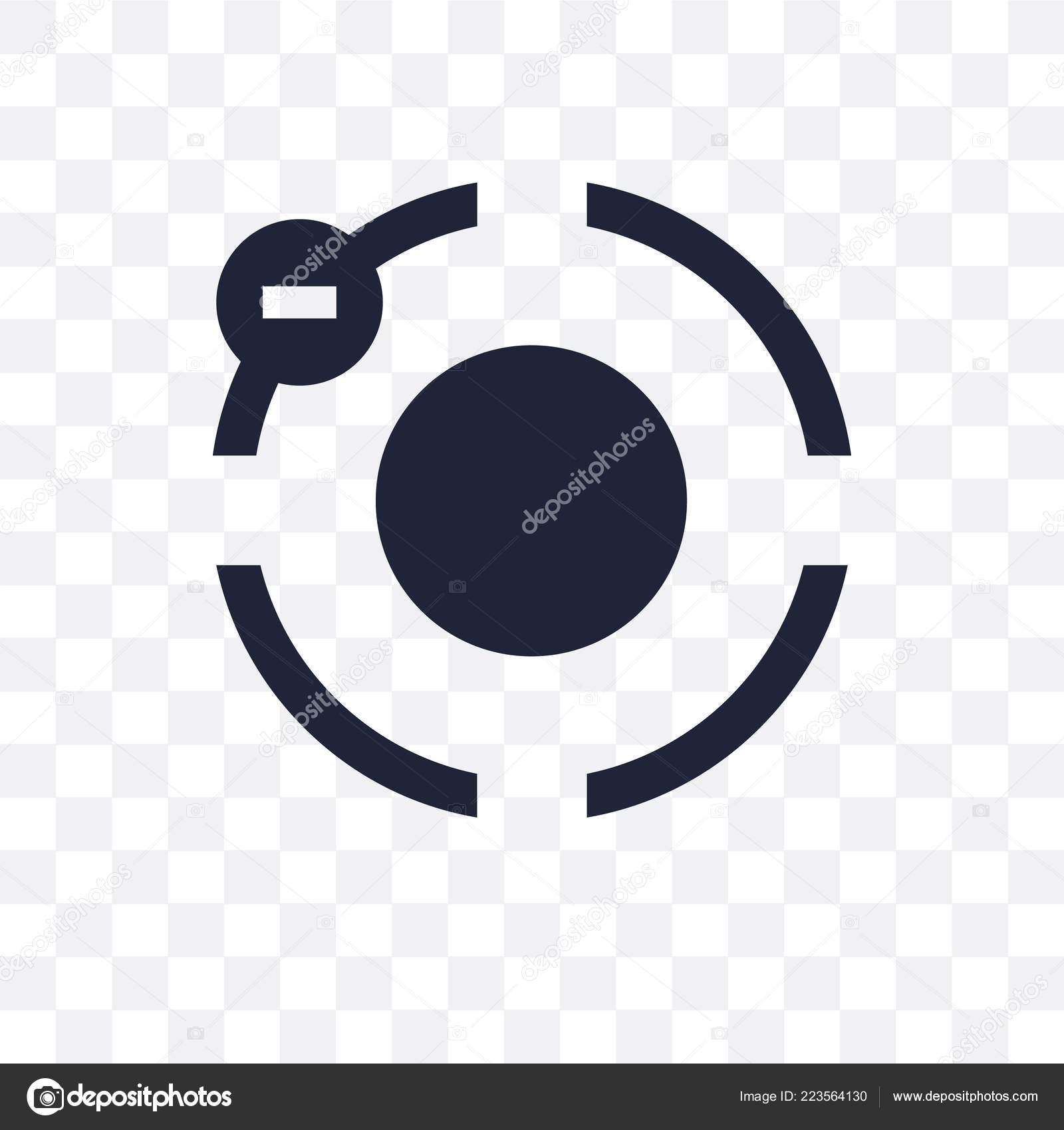 Electron Transparent Icon Electron Symbol Design Science Collection Simple Element Vector Image By C Coolvectorstock Vector Stock 223564130