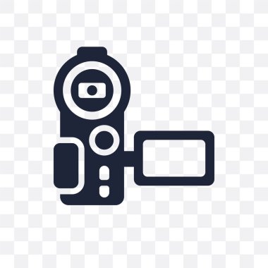 Video recorder transparent icon. Video recorder symbol design from Electronic devices collection. clipart