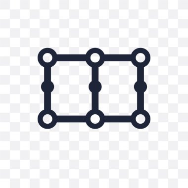 Ağ saydam simge. Ağ simgesi tasarım Internet güvenlik koleksiyonundan. Basit öğe vektör çizim şeffaf arka plan üzerinde.