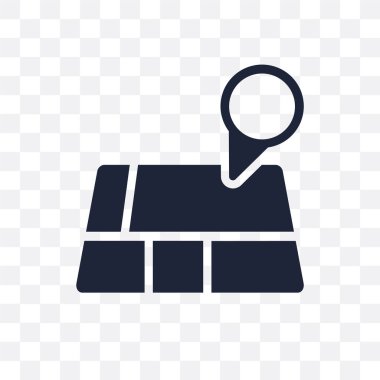Geolocation şeffaf simge. Haritalar ve konumlar koleksiyonundan Geolocation sembolü tasarım. Basit öğe vektör çizim şeffaf arka plan üzerinde.