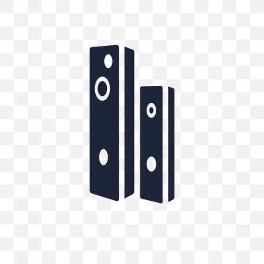 Diapason şeffaf simge. Diapason sembolü tasarım müzik koleksiyonundan. Basit öğe vektör çizim şeffaf arka plan üzerinde.