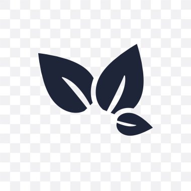 Yeşil çay şeffaf simge. Yeşil çay sembolü tasarım doğa koleksiyonundan. Basit öğe vektör çizim şeffaf arka plan üzerinde.