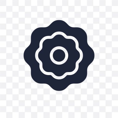 Şakayık şeffaf simge. Şakayık sembolü tasarım doğa koleksiyonundan. Basit öğe vektör çizim şeffaf arka plan üzerinde.