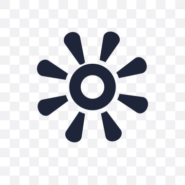 Gün batımı şeffaf simge. Gün batımı sembolü tasarım doğa koleksiyonundan. Basit öğe vektör çizim şeffaf arka plan üzerinde.