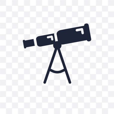 Tekne teleskop şeffaf simge. Tekne teleskop sembolü tasarım deniz koleksiyonundan. Basit öğe vektör çizim şeffaf arka plan üzerinde.