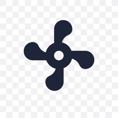 Tekne vida şeffaf simge. Tekne vida sembolü tasarım deniz koleksiyonundan. Basit öğe vektör çizim şeffaf arka plan üzerinde.