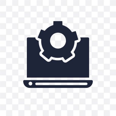 Geliştirme şeffaf simge. Geliştirme sembolü tasarım programlama koleksiyonundan. Basit öğe vektör çizim şeffaf arka plan üzerinde.