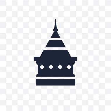 Doi suthep şeffaf simge. Doi suthep sembolü tasarım din koleksiyonundan. Basit öğe vektör çizim şeffaf arka plan üzerinde.