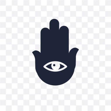 Hamza şeffaf simge. Hamza sembolü tasarım din koleksiyonundan. Basit öğe vektör çizim şeffaf arka plan üzerinde.