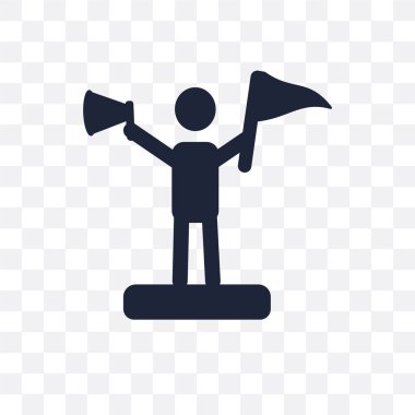 Lider şeffaf simge. Lider sembol tasarım başlangıç koleksiyonundan. Basit öğe vektör çizim şeffaf arka plan üzerinde.