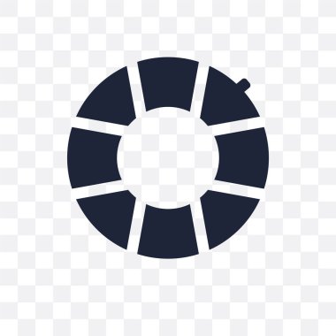 Kauçuk halka şeffaf simge. Kauçuk halka sembol tasarımı yaz koleksiyonundan. Basit öğe vektör çizim şeffaf arka plan üzerinde.