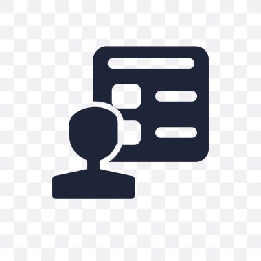 Hesap şeffaf simge. Hesap simgesi tasarım Web gezinti koleksiyonundan. Basit öğe vektör çizim şeffaf arka plan üzerinde.