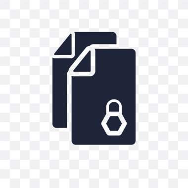 Dosyalar şeffaf simgesi. Simge tasarım Web gezinti koleksiyonundan dosyaları. Basit öğe vektör çizim şeffaf arka plan üzerinde.