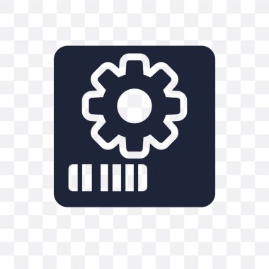 Öğeleri şeffaf simge. Web gezinti koleksiyonundan bileşen sembolü tasarım. Basit öğe vektör çizim şeffaf arka plan üzerinde.