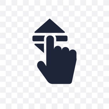 Şeffaf simgesini taşıyın. Sembol tasarımı Kullanıcı arabirimi koleksiyondan taşıma. Basit öğe vektör çizim şeffaf arka plan üzerinde.