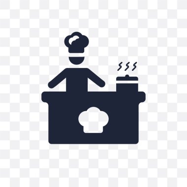 Şeffaf simge pişirme. Simge tasarım etkinliği ve Hobiler Collection pişirme. Basit öğe vektör çizim şeffaf arka plan üzerinde.