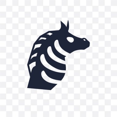 Zebra şeffaf simge. Zebra sembolü tasarım hayvanlar koleksiyonundan. Basit öğe vektör çizim şeffaf arka plan üzerinde.