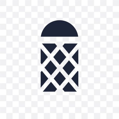 Kornişon şeffaf simge. Kornişon sembolü tasarım mimari koleksiyonundan. Basit öğe vektör çizim şeffaf arka plan üzerinde.