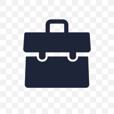 Evrak Çantası'nı şeffaf simge. Evrak Çantası'nı sembolü tasarım iş koleksiyonundan. Basit öğe vektör çizim şeffaf arka plan üzerinde.