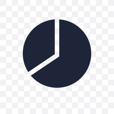 Grafik pasta şeffaf simgesi. Grafik pasta sembolü tasarım Analytics koleksiyonundan. Basit öğe vektör çizim şeffaf arka plan üzerinde.