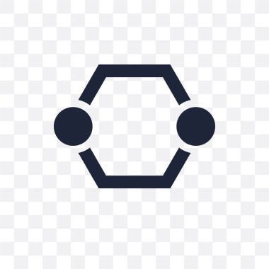 Altıgen bağlantıları şeffaf simge. Altıgen bağlantıları simgesi tasarım Analytics koleksiyonundan. Basit öğe vektör çizim şeffaf arka plan üzerinde.