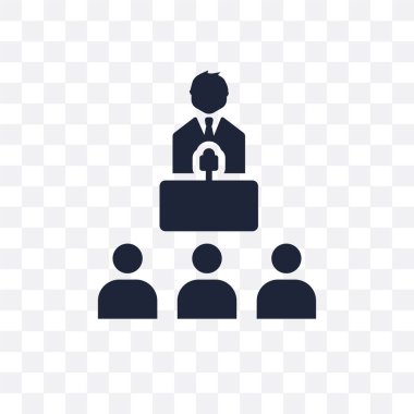 Liderlik şeffaf simge. Liderlik sembolü tasarım iş koleksiyonundan. Basit öğe vektör çizim şeffaf arka plan üzerinde.