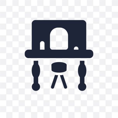 Soyunma odası şeffaf simge. Soyunma odası sembolü tasarım sinema koleksiyonundan. Basit öğe vektör çizim şeffaf arka plan üzerinde.