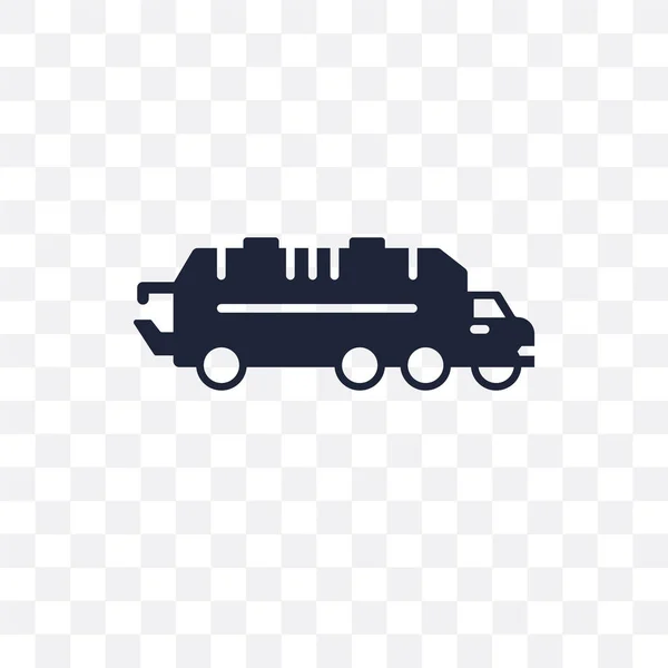 Мусор Автомобиль Прозрачный Значок Дизайн Помет Символа Автомобиля Коллекции Транспорта — стоковый вектор