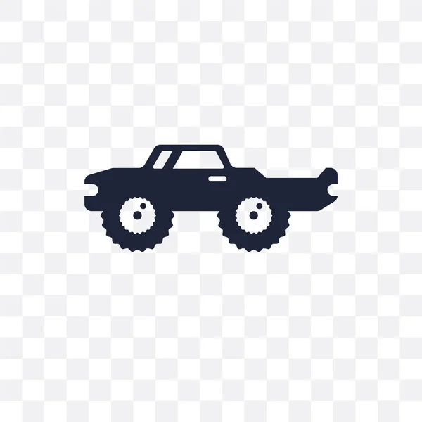 Monster Truck Genomsynlig Ikonen Monster Truck Symbol Design Från Transport — Stock vektor