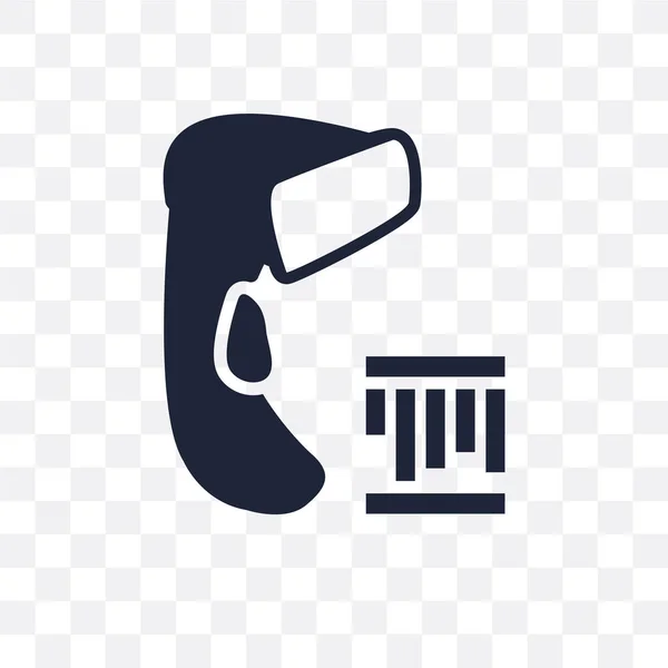 Barcode Scanner Transparent Icon Barcode Scanner Symbol Design Electronic Devices — Stock Vector