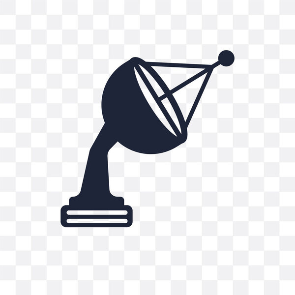 Satellite dish transparent icon. Satellite dish symbol design from Electronic devices collection.