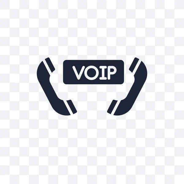 Stemme Internetprotokol Gennemsigtig Ikon Voice Internet Protokol Symbol Design Fra – Stock-vektor