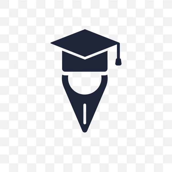 Κολέγιο Καρφίτσα Διαφανές Εικονίδιο Κολέγιο Καρφίτσα Σύμβολο Σχεδιασμού Από Συλλογή — Διανυσματικό Αρχείο