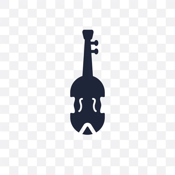 Cello Durchsichtiges Symbol Cello Symboldesign Aus Der Musiksammlung Einfache Elementvektorabbildung — Stockvektor