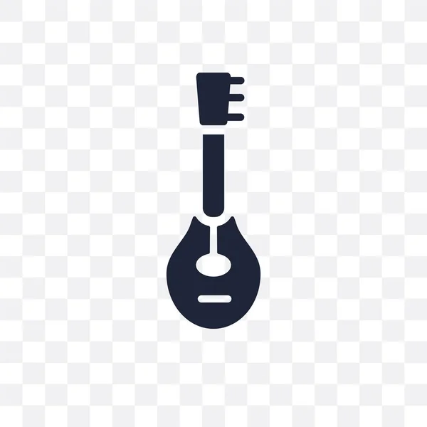 Mandolin Átlátszó Ikon Mandolin Szimbólum Tervez Ból Zene Gyűjtemény Egyszerű — Stock Vector